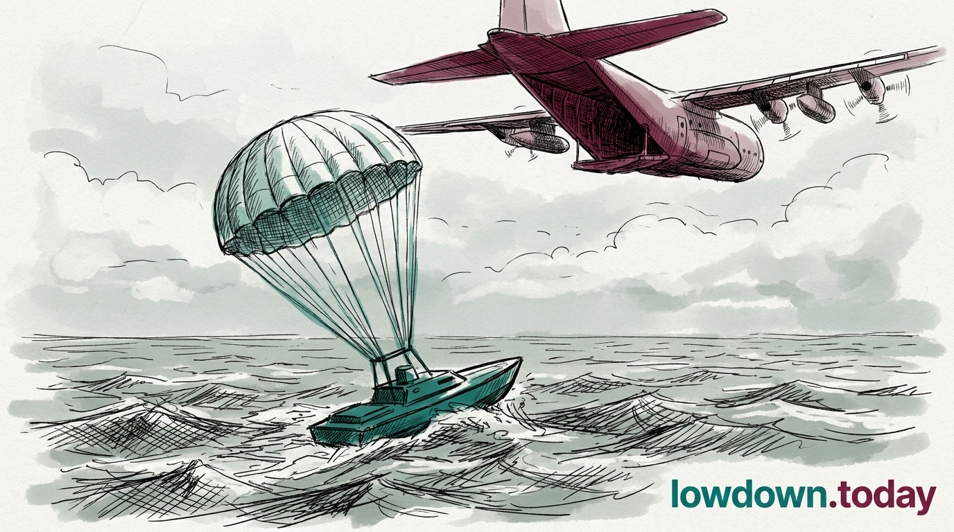 UK airdrops a robot boat; Gulf order stalls