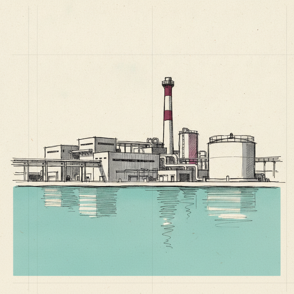Bonji desalination plant