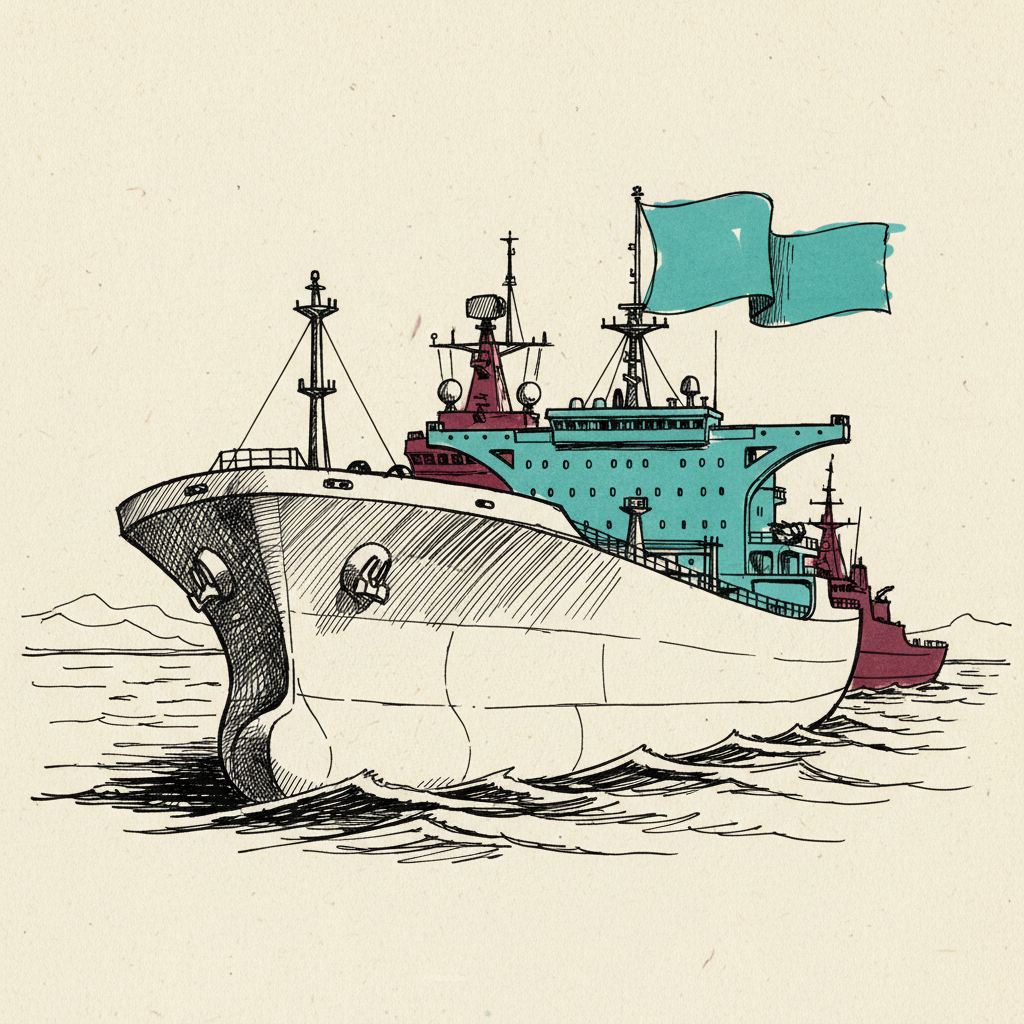 Iranian-flagged oil tanker