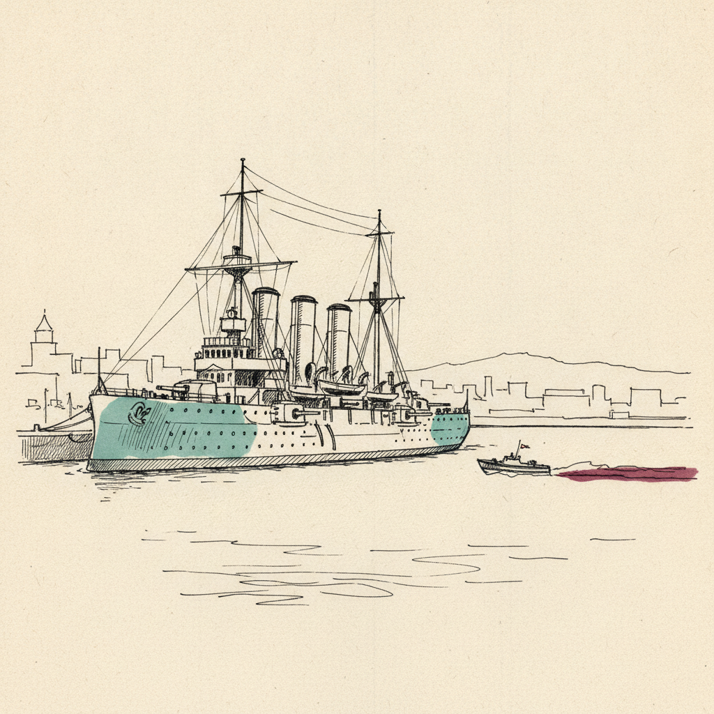 Russian cruiser Oleg
